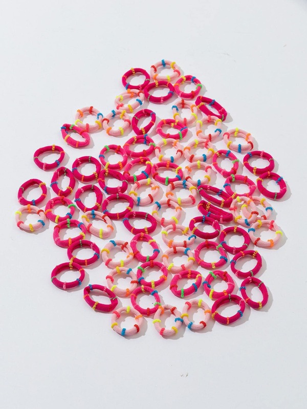 60pcs Women's Colorful Daily Life Casual Hair Ties Ponytail Holder Hair Elastic Hair Rope