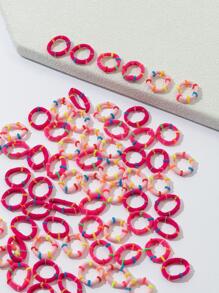 60pcs Women's Colorful Daily Life Casual Hair Ties Ponytail Holder Hair Elastic Hair Rope