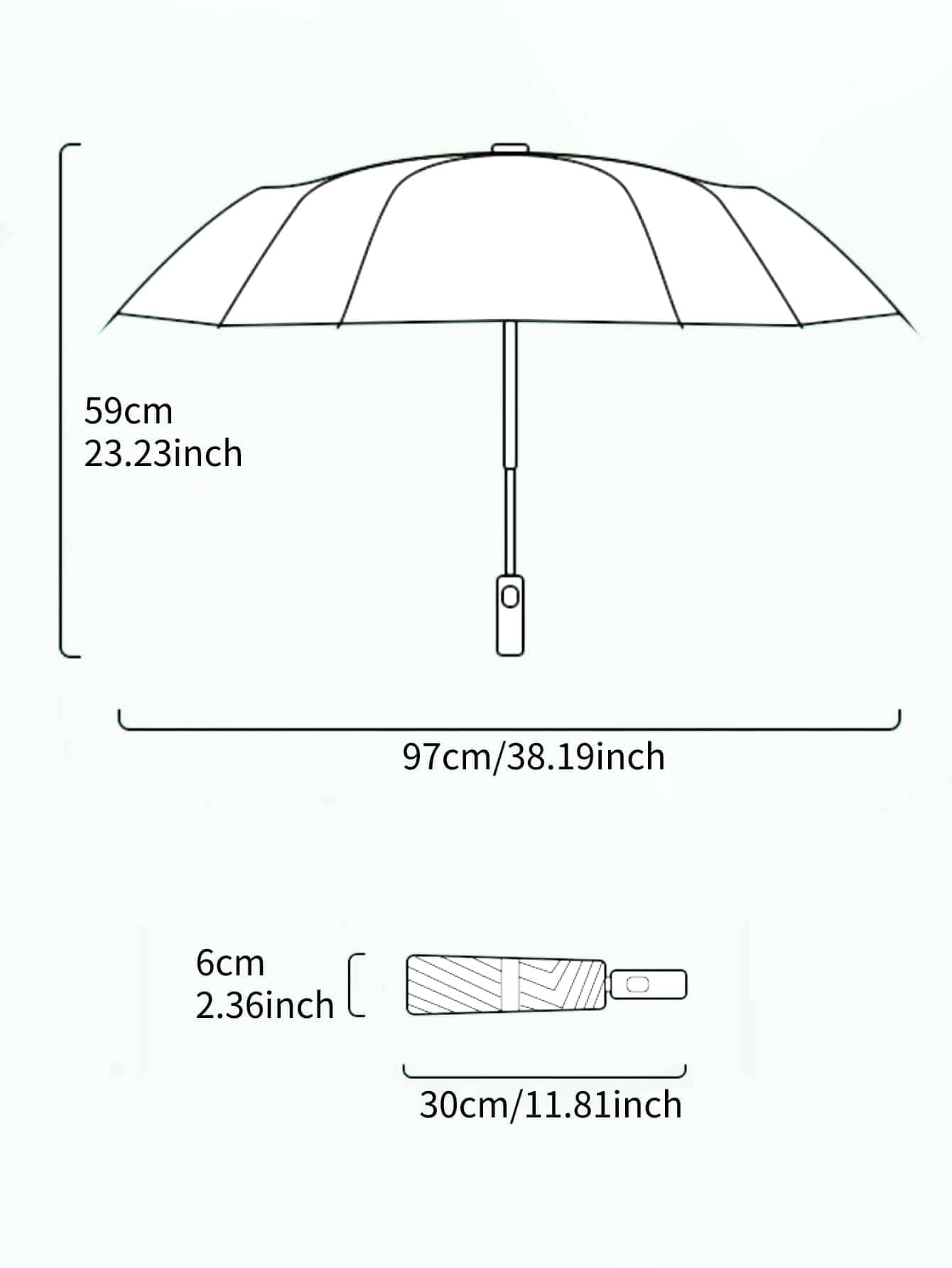 Lightweight & Cute Hook-Type Auto-Open Umbrella, 99% UV Protection, Foldable - Pink - Dusty Pink - View 2