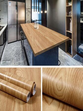 1 rollo de papel tapiz autoadhesivo de PVC resistente al agua y a las manchas de aceite para gabinetes de cocina, armarios, paredes, renovación, paneles de pared, papel tapiz, artículos de decoración de primavera para refrescar su hogar, pegatinas de decoración Rama, regalos de cumpleaños y graduación