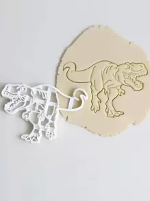 1入組塑膠餅乾恐龍形狀餅乾模型切割刀