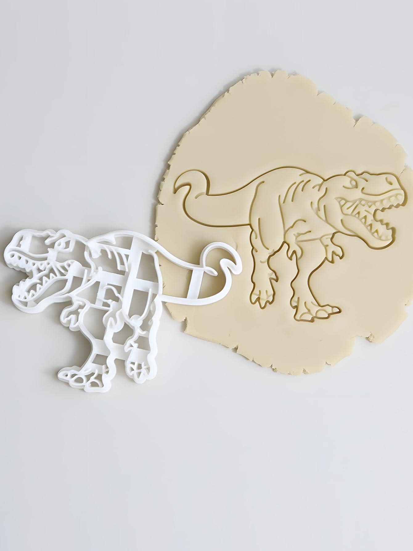 1入組塑膠餅乾恐龍形狀餅乾模型切割刀