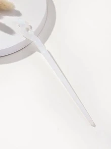 Ghim cài tóc tối giản - trắng - Xem 1