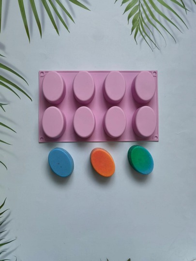 قالب سيليكون DIY سيليكون بتصميم بيضاوي الى صنع الصابون قطعة واحدة