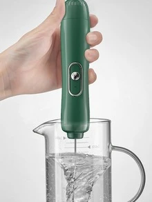 1 pieza Batidora de huevo de acero inoxidable huevo modernista eléctrico para cocina - Negro - Ver 9