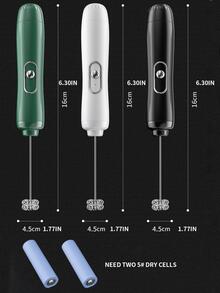 1 pieza Batidora de huevo de acero inoxidable huevo modernista eléctrico para cocina - Negro - Ver 10