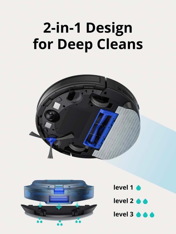 eufy Clean by Anker, Clean G40 Hybrid, Robot Vacuum, Robot Vacuum and