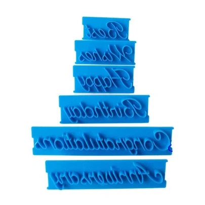6 Cái/bộ Khuôn Nướng Bánh Với Các Chữ Cái Trong Bảng Chữ Cái, Từ, Máy Cắt Dập Tem Bánh Quy, Khuôn Làm Bánh Kẹo Mềm, Trang Trí Bánh Chúc Mừng Sinh Nhật