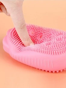 1pc Silicone Bath Brush - Purple - View 4