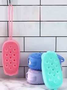 1pc Silicone Bath Brush - Purple - View 3