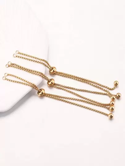 3 piezas Accesorio de joya DIY con cadena