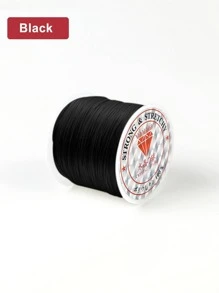 1 cái 50M/Cuộn 0,5mm Dây pha lê co giãn trong suốt Vòng tay Dây thừng Dây trang sức Dây thừng DIY Handmade - màu đen - Xem 6