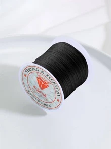 1 cái 50M/Cuộn 0,5mm Dây pha lê co giãn trong suốt Vòng tay Dây thừng Dây trang sức Dây thừng DIY Handmade - màu đen - Xem 7