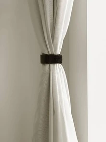 10pcs Solid Color Self-Adhesive Hook And Loop Tape - Black - View 5