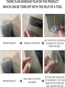 1roll Window Tint Film for Cars, Window Privacy Film, Heat & UV Block and Scratch Resistant, Blackout Auto Car Windshield Sun Shade Film - Black - View 8