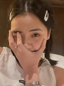 5个装女士纯色休闲按扣发夹，日常发夹，爪夹，发卡，发饰，学习用品 - 白色 - 查看 2