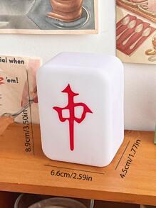 1pc ABS Wall Lamp, Creative Mahjong Design Wall Mounted Lamp For Home - Yellow - View 5