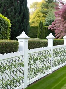 1pc Polyester Artificial Garden Plant Fence - Green - View 7