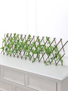 1pc Polyester Artificial Garden Plant Fence - Green - View 8