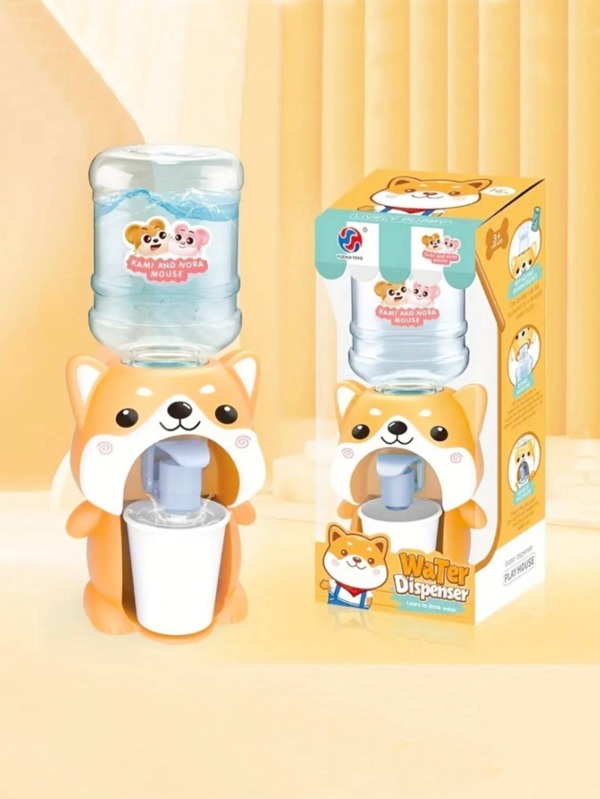 1pc Cartoon Graphic Mini Water Dispenser, Cute Plastic Drinking Water