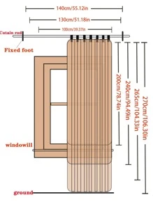 Ombre Single Panel Sheer Curtain - Multicolor - View 4