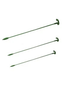 15pcs Plastic Plant Support Stake, Minimalist Plain Plant Support Stake For Home - Green - View 8