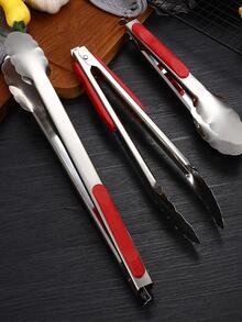 1入組不銹鋼食物鉗，廚房用現代雙色食物鉗