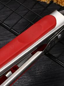 1入組不銹鋼食物鉗，廚房用現代雙色食物鉗