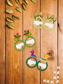 6入組吉他設計派對裝飾眼鏡 - 紅色 - 查看 2