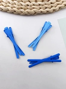 3入組女士素色時尚髮夾日常裝飾 - 彩色 - 查看 2