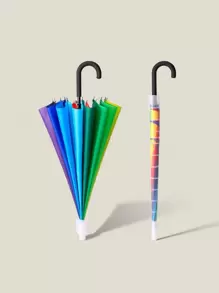 1pc Clear Umbrella Storage Cover - White - View 1