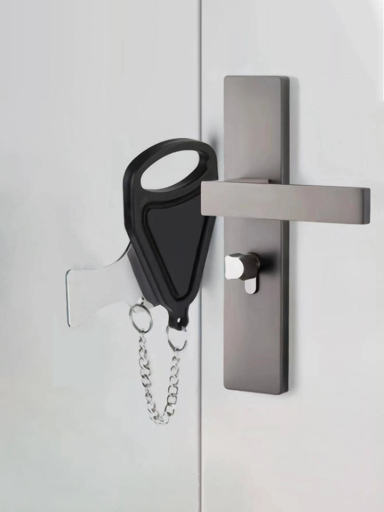 1pc Stainless Steel Anti-theft Lock, Modern Portable Portable Anti-Theft Lock For Home - Black - View 1