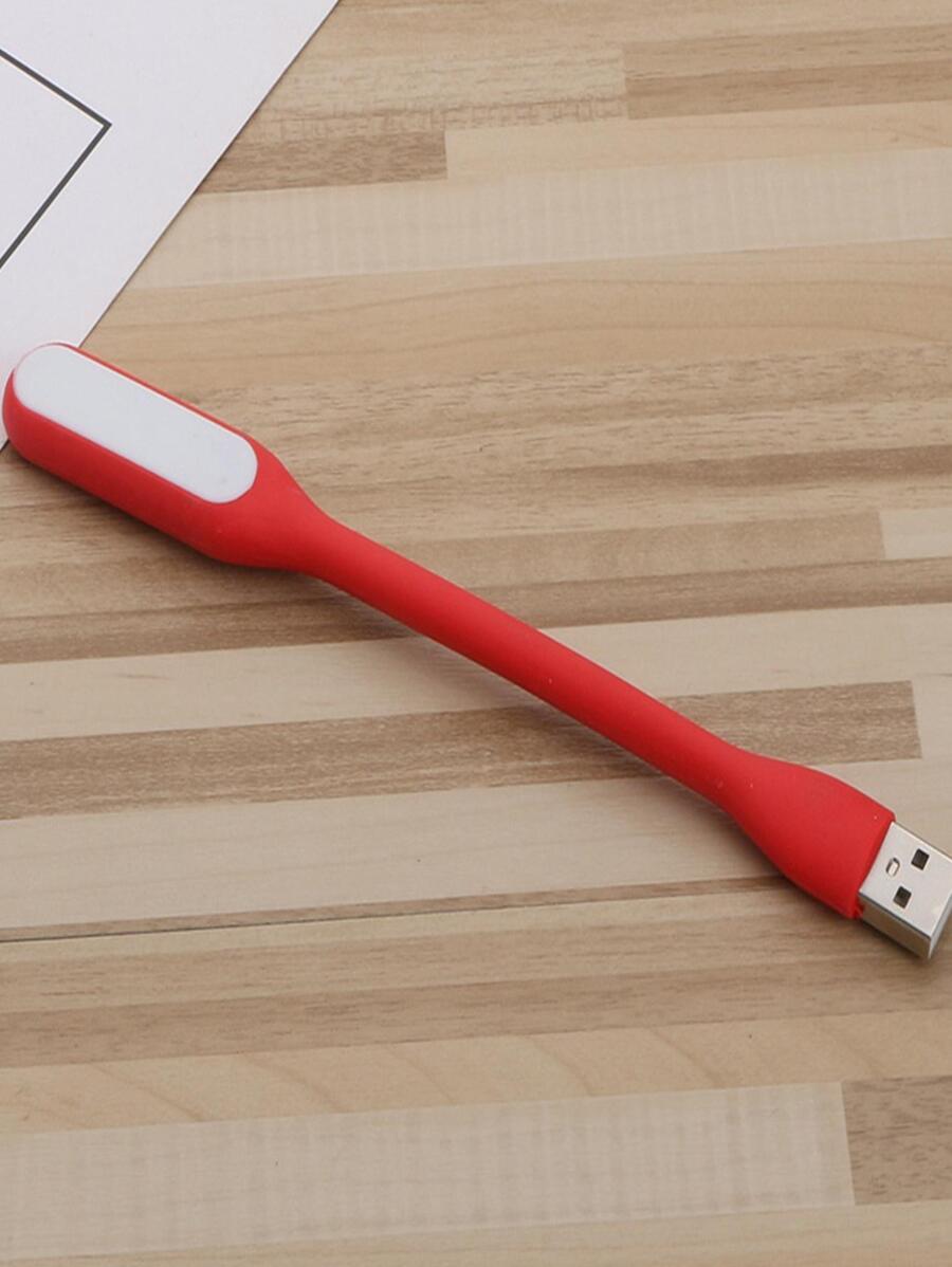 1 pieza ABS Libro simple portátil LED Luz de libro recargable para escuela - Rojo - Ver 1