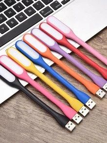 1 pieza ABS Libro simple portátil LED Luz de libro recargable para escuela - Amarillo - Ver 4