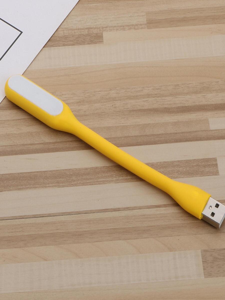 1 pieza ABS Libro simple portátil LED Luz de libro recargable para escuela - Amarillo - Ver 1