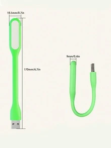 1 pieza ABS Libro simple portátil LED Luz de libro recargable para escuela - Amarillo - Ver 7