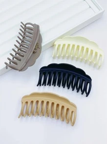 4入組女性爪造型時尚髮爪適用於日常 - 彩色 - 查看 2