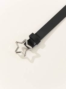 1 قطعة حزام نجمي عصري وكاجوال مناسب للنساء، مناسب للهدايا والتجمعات والحفلات والمناسبات الصيفية والمدرسية والخريف وعيد الهالوين - الأسود - مشاهدة 3
