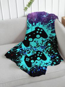 1 Tay Cầm Chơi Game Hoa Văn Chăn Khối Màu Hiện Đại & Cho Game In Trang Trí Chăn Cho Phòng Ngủ, Ghế Sofa - Nhiều màu - Xem 4