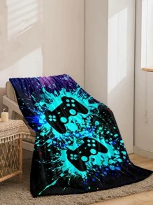 1 Tay Cầm Chơi Game Hoa Văn Chăn Khối Màu Hiện Đại & Cho Game In Trang Trí Chăn Cho Phòng Ngủ, Ghế Sofa - Nhiều màu - Xem 2