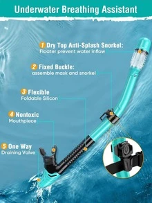 Bộ dụng cụ lặn với ống thở ABS 1pc - Nhiều màu - Xem 4