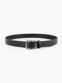 Square Buckle Belt Summer, School Fall, Autumn, Halloween - Black - View 3
