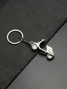 POLASUP 1pc Vintage Pedal Motorcycle Keychain/vespa Italian Souvenir & Street Style Electric Scooter Model/decompression Toy & Wholesale Keychain - Silver - View 6