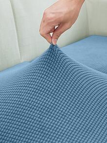 Bọc ghế chống bụi có thể tháo rời 1 mảnh Jacquard, không làm đầy, có thể giặt được Ron bọc ghế tại nhà - Màu xanh bụi bặm - Xem 3