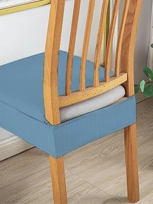Bọc ghế chống bụi có thể tháo rời 1 mảnh Jacquard, không làm đầy, có thể giặt được Ron bọc ghế tại nhà - Màu xanh bụi bặm - Xem 2