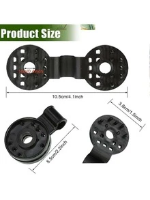 10pcs Black Board Clip, Plastic Portable Net Clip For Garden - Black - View 2