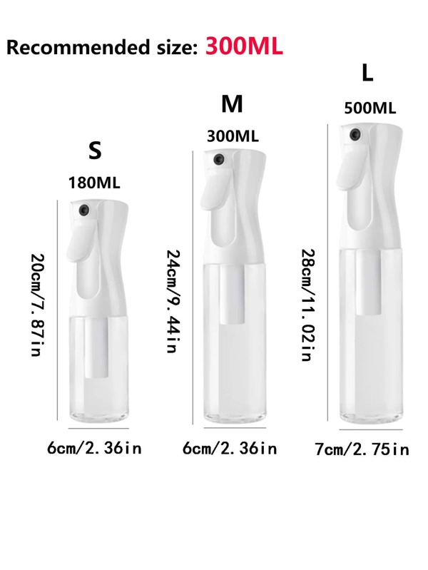 1pc Clear Spray Bottle, Simple PP Portable Travel Spray Bottle For