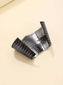 1入組女性素色時尚金屬髮圈適用於日常