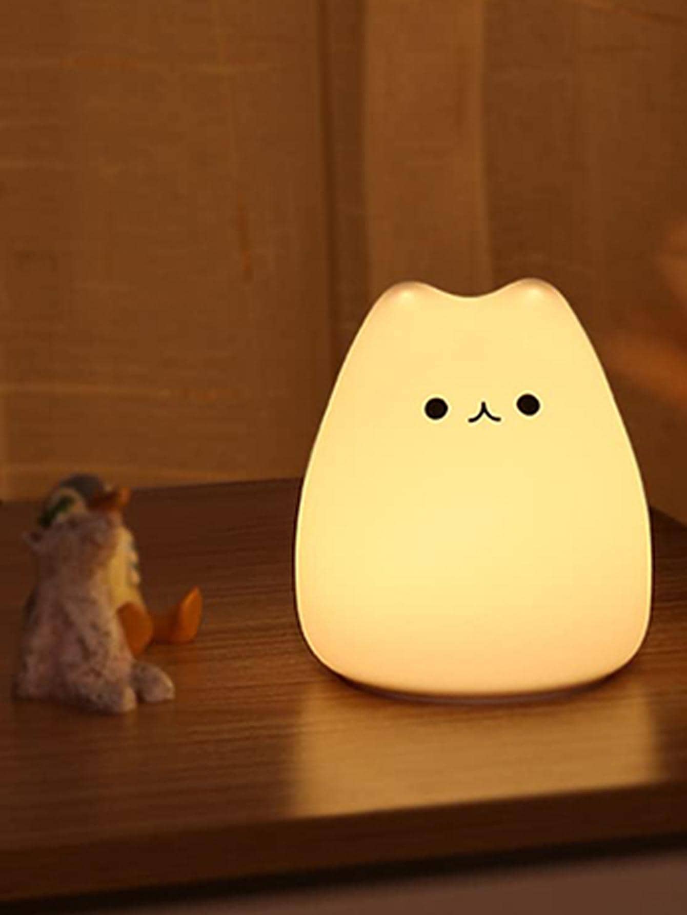 1pc LED Cat Night Light, Cute Kindergarten Color Changes Children