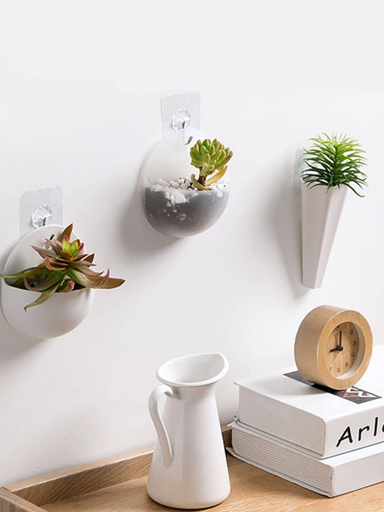 4 piezas/set Cesta de macetero colgante planta modernista para casa